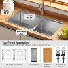 Fortune Candy 5.12'' Height Stainless Steel Rectangular Undermount Sink - 3 of 4