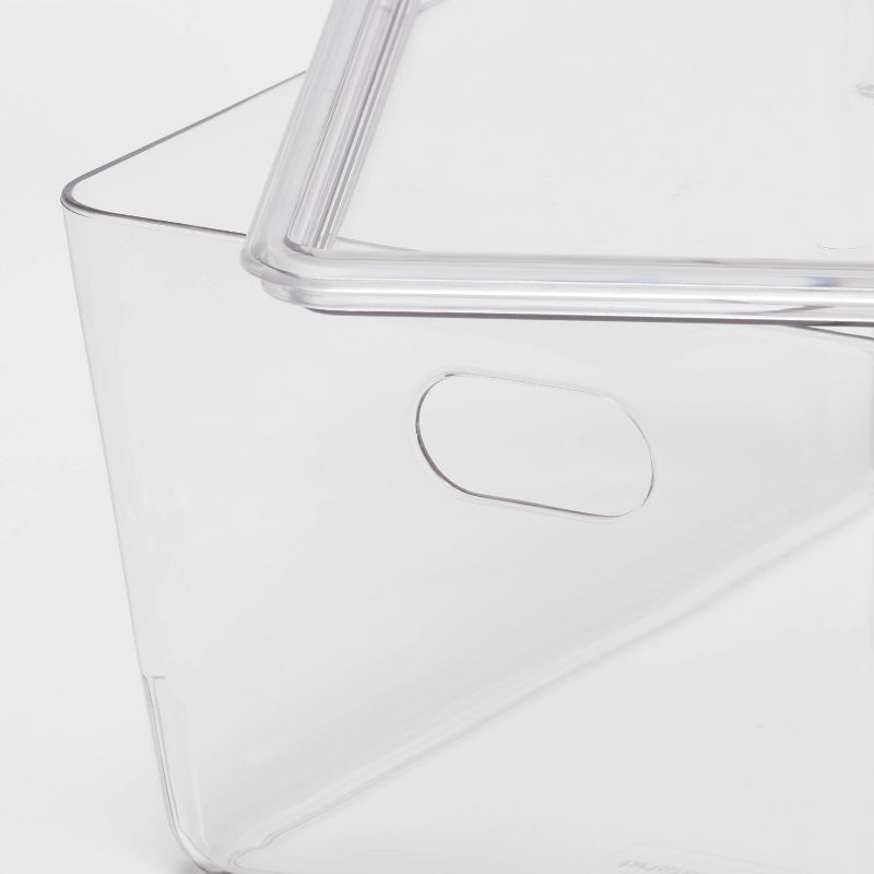 4L Stacking Clear Bin with Lid - Brightroom&#8482;, 4 of 5
