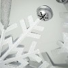 9.75"H & 12.25"H Sullivans Snowflake Christmas Ornament Set of 2 White-Silver Christmas Tree Decor - 2 of 2