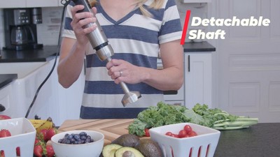Mueller Living 9-Speed Stainless Steel Immersion Blender with Turbo Mode