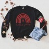 Simply Sage Market Women's Graphic Sweatshirt Holly Jolly Rainbow - 3 of 4