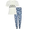 JEFFRICO Womens Pajamas For Women V-Neck Short Sleeve 2 Piece Pajamas Set Sleepwear Soft Pajamas - 2 of 4