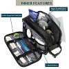 Travel Toiletries Bag | Water-resistant Dopp Kit, PU Leather Shaving Pouch Organizer for Accessories - 4 of 4