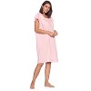 Casual Nights Women's Short Sleeve Floral And Lace Nightgown - 3 of 4