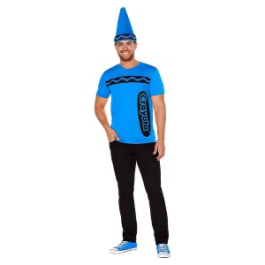 Craylola Crayon Blue Adult Costume - 1 of 4