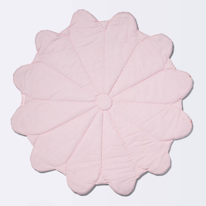 Floor Blanket and Playmat - Cloud Island&#8482; Pink Flower, 4 of 7