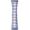 Memoi Women's Gingham Checkerboard Crew Socks Denim 9-11 - 2 of 3
