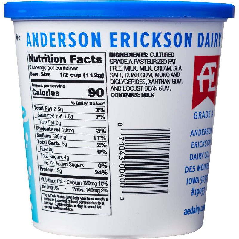 Anderson Erickson Low Fat Cottage Cheese with Sea Salt - 24oz, 2 of 4