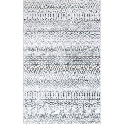 Nuloom Codi Moroccan Banded Machine Washable Indoor/Outdoor Patio Area Rug Green Size 8x10