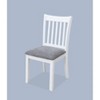 CAVINAS Traditional Wooden Dining Chairs with Slatted Back and Padded Seat, Set of 2, Kitchen Side Chairs - 3 of 4