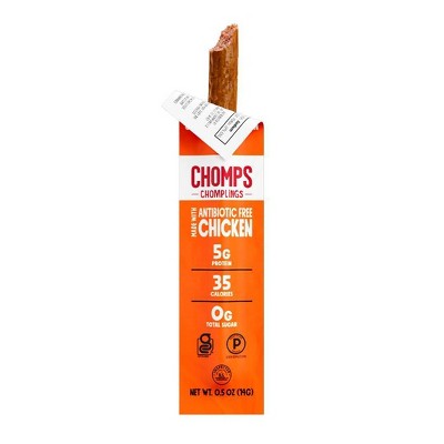 Chomps Snack Sticks Chomplings Original Chicken Mini Sticks - 5g Protein - 7oz/14ct
