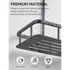 Cobbe Anti-Swing Shower Caddy Hanging with 4 Hooks for Towels/Sponge, No Drilling Bathroom Organizers and Storage Racks for Bathroom, Aluminum, Black - 4 of 4