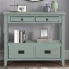 COWLOWN Console Table with 4 Drawers, Entryway Sofa Table for Living Room, Hallway & Bedroom - 3 of 4
