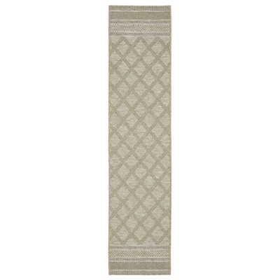 Oriental Weavers Tortuga TR10A Beige/ Black Indoor/Outdoor Area Rug - 1'10" x 7'6"