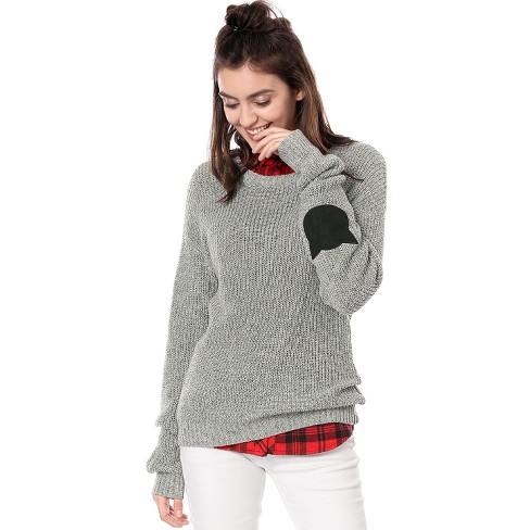 Elbow patch sale jumper womens