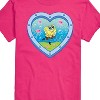 Men's - Spongebob Squarepants - Heart Porthole Window-Womens Men's Short Sleeve Graphic T-Shirt Short Sleeve Graphic T-Shirt - 2 of 4