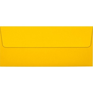 LUX Square Flap Self Seal #10 Invitation Envelope 4 1/2" x 9 1/2" Sunflower 50/Pack (EX4860-12-50) - 1 of 1