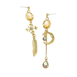 SOHI Women's Feather Drop Earrings - 1 of 3