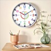 REGALWOVEN Plastic Round Battery Powered Silent Non-Ticking Wall Clock 12 Inches - 2 of 4