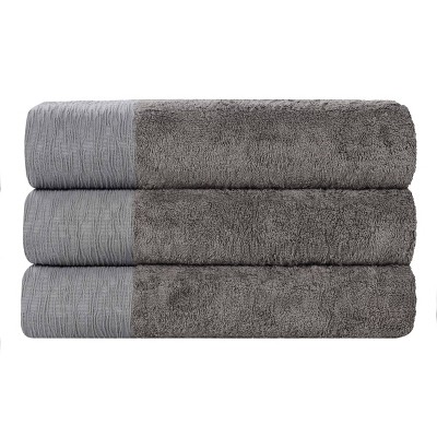 Rayon From Bamboo Cotton Blend Eco-Friendly Hypoallergenic Solid Bathroom Towel Set by Blue Nile Mills