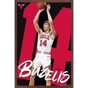 Trends International NBA Chicago Bulls - Matas Buzelis 25 Framed Wall Poster Prints - 1 of 4