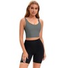 Allegra K Women's Workout Fitness Longline Wireless Padded Yoga Sports Bra - 4 of 4
