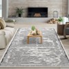 Coucheta Washable Geometric Strip Area Rug, Non-Slip, Ultra Thin Soft Low Pile Carpet for Living&Dining Room, Bedroom&Office, Multiple Sizes&Colors - 4 of 4