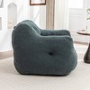 Lyngins 37" Giant Bean Bag Chair, Pre-Filled Lazy Chair with Removable Cover, High-Density Foam Accent Chair with Armrests, Single Sofa Chair - 3 of 4
