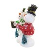 Charles Mcclenning 7.5 Inch Caroling Snowmen Singing Christmas Figurines - 3 of 3