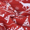 Farmhouse Christmas Tree and Deer Pattern Bathroom Kitchen Curtains - 4 of 4