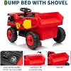 12V Ride On Dump Truck for Kids, with Remote Control, Construction Vehicles with Dump Bed & Shovel, Music, Headlights - 4 of 4