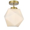 Elegant Lighting Lawrence 10 Inch Flush Mount Frosted White Shade in Satin Gold - 3 of 4