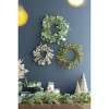 Gulches 14 in Green Shatterproof Eucalyptus Candle Ring Farmhouse Christmas Table Centerpiece 2-Pack - 3 of 4