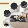 VisioGear Pet Beds, 24-inch Orthopedic Dog Bed, Egg-Crate Dog Couch Bed with Washable Removable Cover, Gray, 24"*18"*6.4" - 4 of 4
