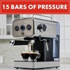 Emeril Lagasse Semi-Auto 15-Bar Pro Espresso Machine w/ Milk Frother, Stainless Steel, Double Shot, 37oz Removable Tank, Auto Shut-Off, 1350W - 2 of 4