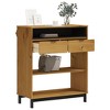 vidaXL Bar Table FLAM 36.2 in.x17.7 in.x43.3 in. Solid Wood Pine - 3 of 4