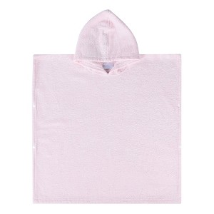 Kids Unisex Cotton Terry Medium Weight Hooded Bath Towel by Blue Nile Mills - 1 of 4