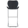 NicBex Bar Stools Set of 4, Fashion Counter Stool Chair with Low Back and Metal Footrest for Bar, Kitchen - 2 of 4