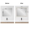 Amanti Art Mirror Makeover Bathroom Mirror Frame Border Kit- Fully Assembled Peel and Stick Frame - Mirror NOT Included - Trio  Trim - 4 of 4