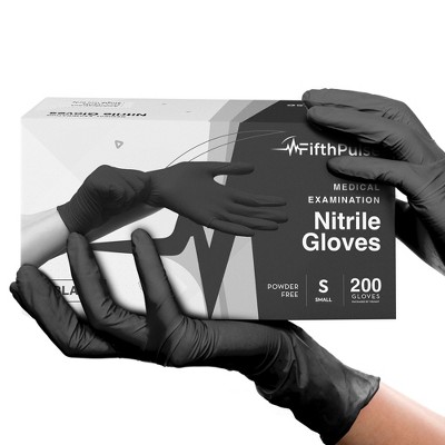 Buy FifthPulse Black Disposable Gloves Large 65 Count - Synthetic Nitrile Medical Exam Gloves Latex Free Powder Free Surgical Home Cleaning And - View #5