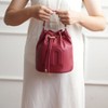 MKF Collection Soraya Buckle Shoulder Bag Faux Leather Handbag for Women by Mia K- Red - 3 of 4