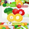 Play Kitchen Cutting Food Toys - Pretend Fruits, Vegetables, Pizza, Poultry Fish, Kitchen Accessories with Pots and Utensils - 4 of 4