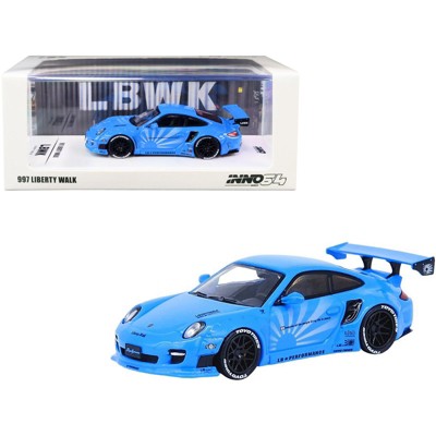 997 LBWK Liberty Walk Baby Blue 1/64 Diecast Model Car by Inno Models