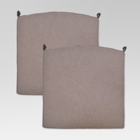 Fairmont 2pc Outdoor Dining Chair Cushions Taupe Threshold