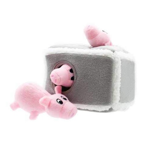 Hide And Seek Plush Dog Toys Squeak Interactive Burrow Puzzle Chew