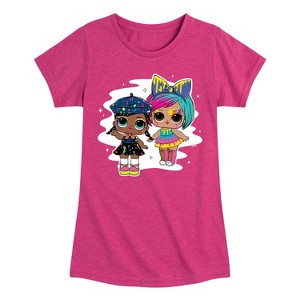 Girls' - LOL Surprise! - Drip Drop Painting Girls Fitted Short Sleeve Graphic T-Shirt - 1 of 4