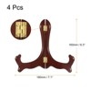 Unique Bargains Wood-like Plastic Rotatable Foldable Decorative Easels or Stands 4 Pcs - 2 of 4
