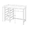 Adjustable storage desk store target