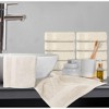 White Classic Luxury 100% Cotton Washcloths Set of 12 - 13x13" - 4 of 4