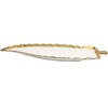 Classic Touch White Porcelain Leaf Dish with Gold Rim - 2 of 3
